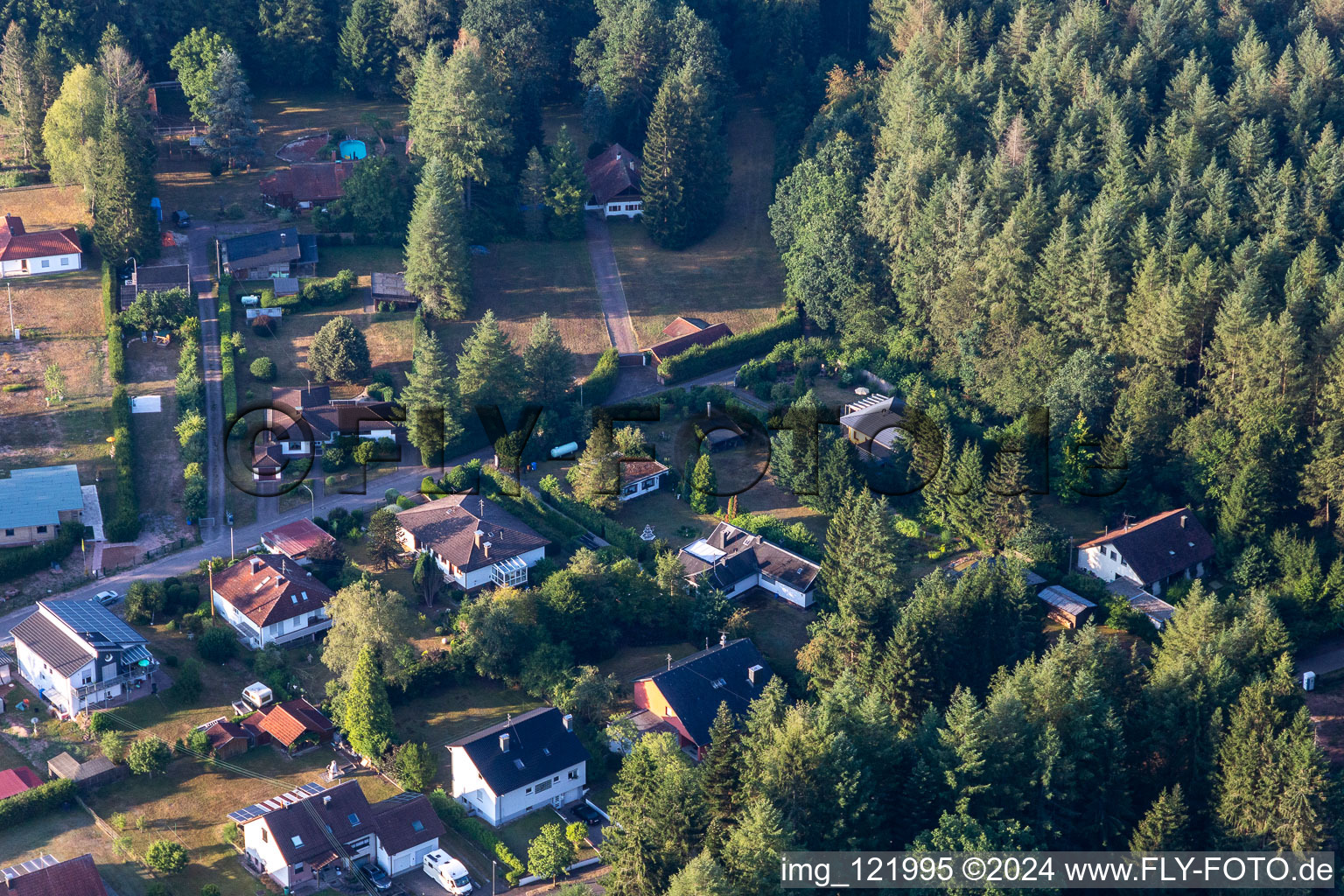 Enregistrement par drone de Ludwigswinkel dans le département Rhénanie-Palatinat, Allemagne