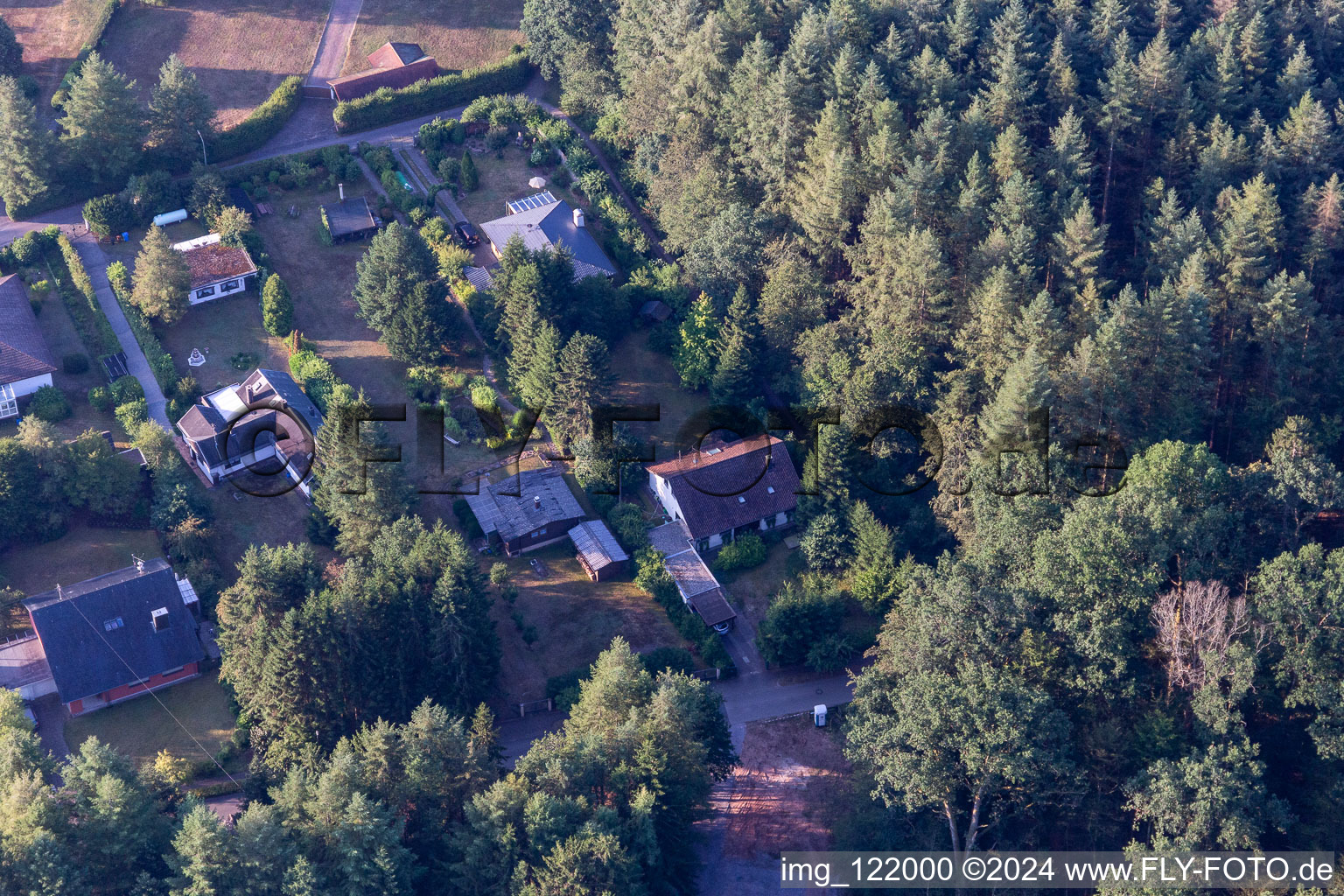 Vue aérienne de Ludwigswinkel dans le département Rhénanie-Palatinat, Allemagne