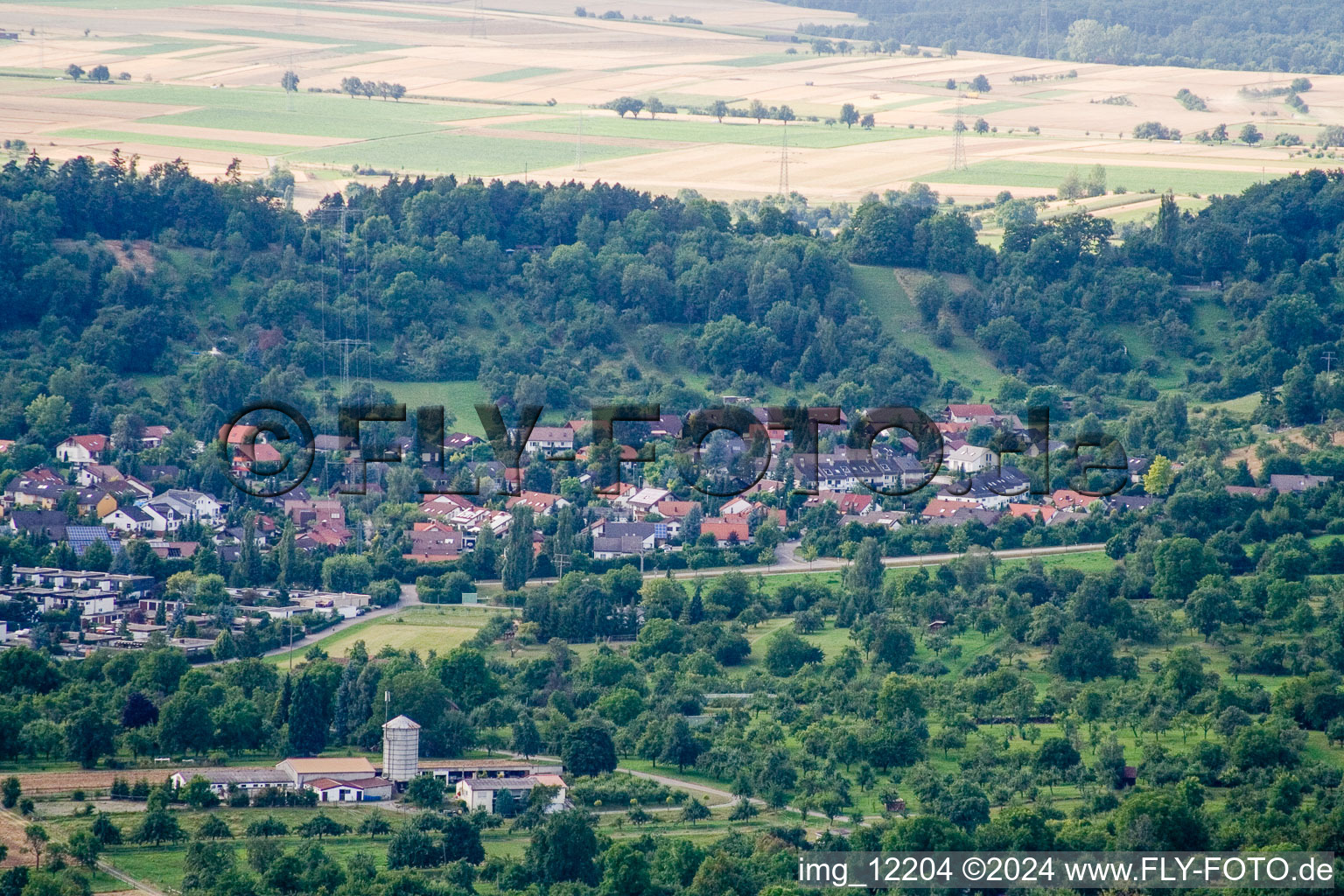 Vue aérienne de Du sud-est à Herrenberg dans le département Bade-Wurtemberg, Allemagne