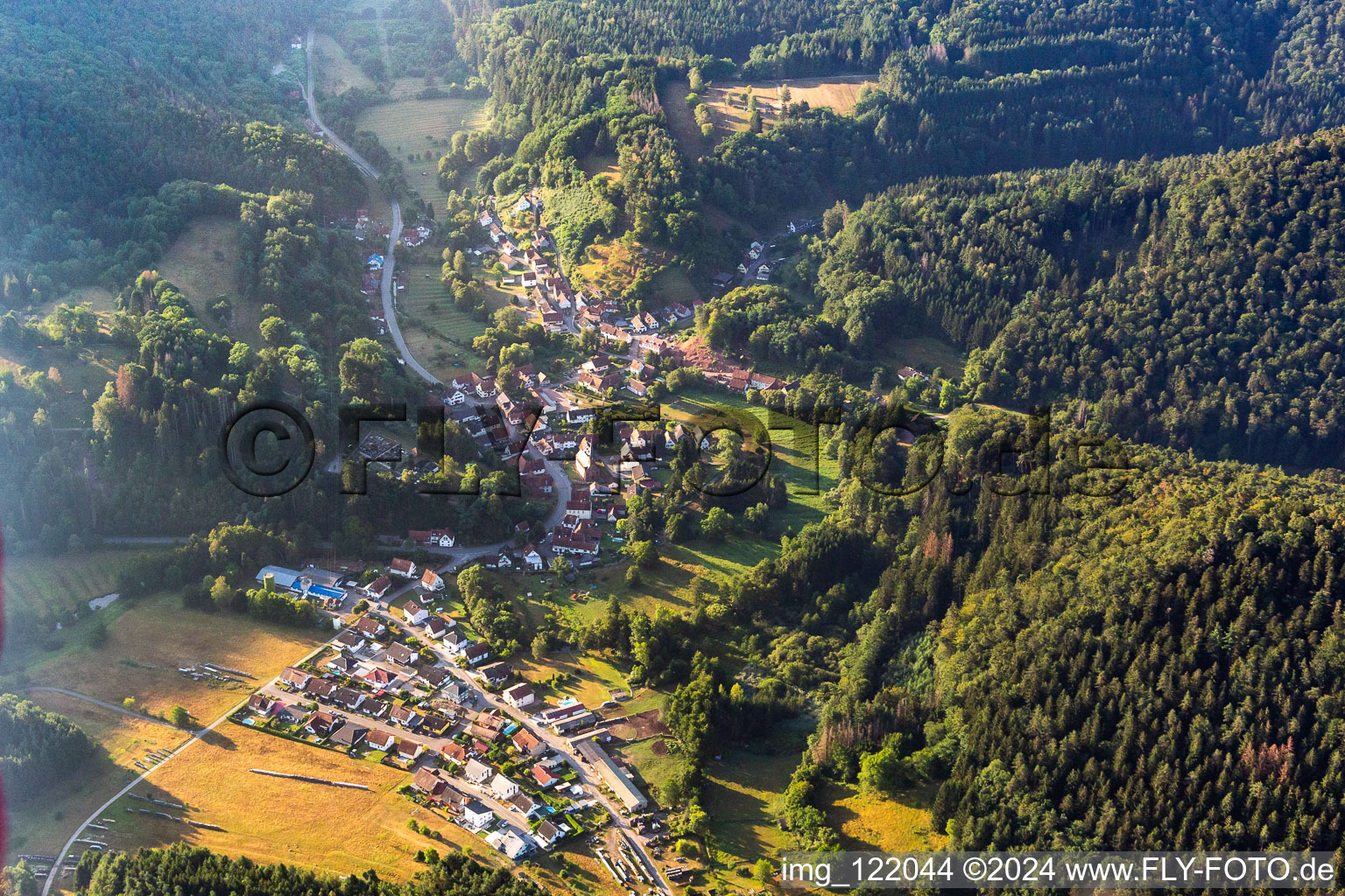 Bobenthal dans le département Rhénanie-Palatinat, Allemagne vue d'en haut