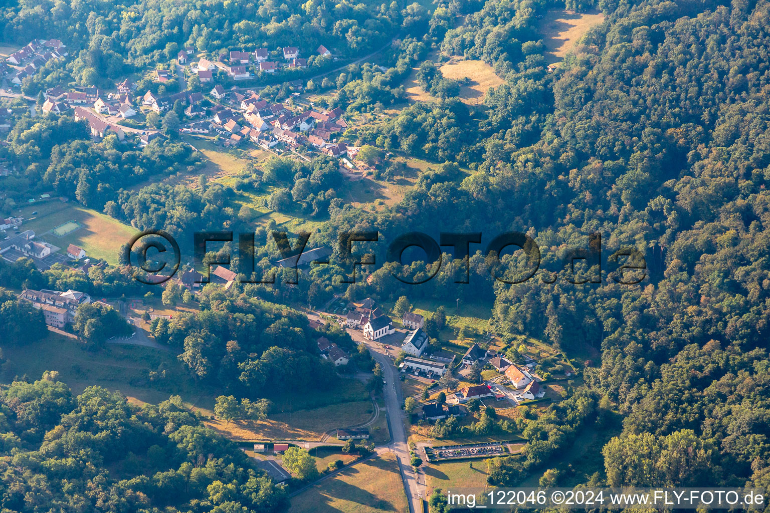 Vue oblique de Hamlet à Wissembourg dans le département Bas Rhin, France