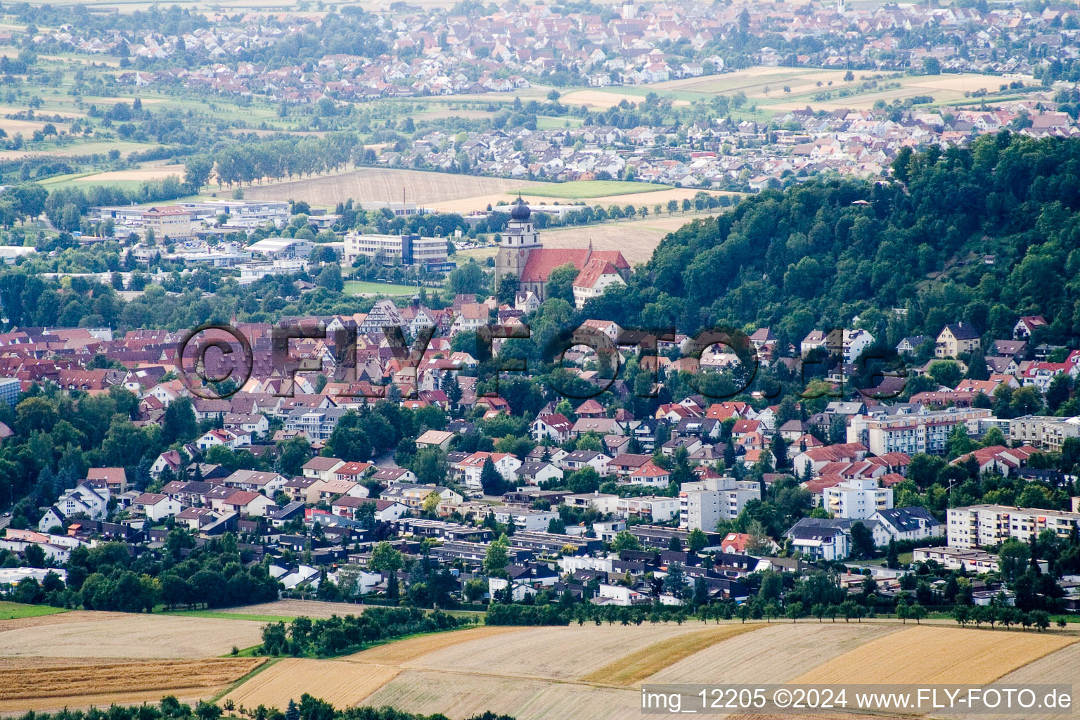 Photographie aérienne de Du sud-est à Herrenberg dans le département Bade-Wurtemberg, Allemagne