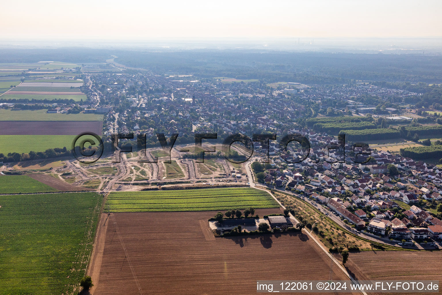 Vue aérienne de Zone de construction Höhenweg 2 à Kandel dans le département Rhénanie-Palatinat, Allemagne