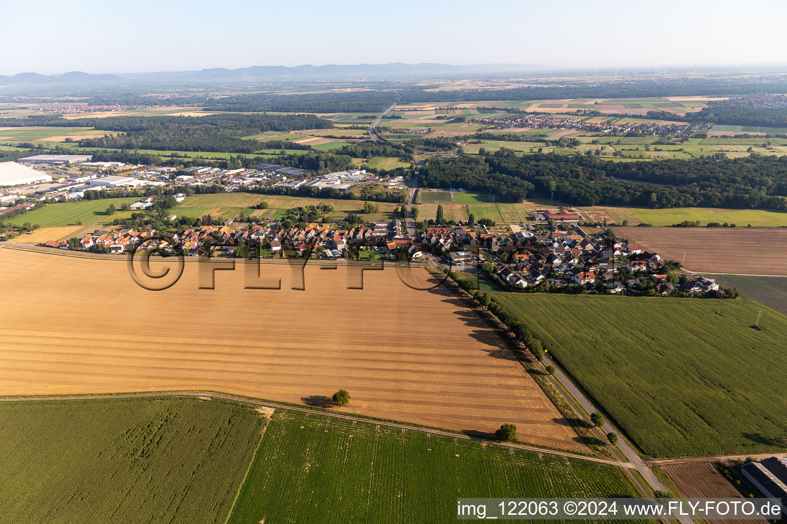 Photographie aérienne de Quartier Minderslachen in Kandel dans le département Rhénanie-Palatinat, Allemagne