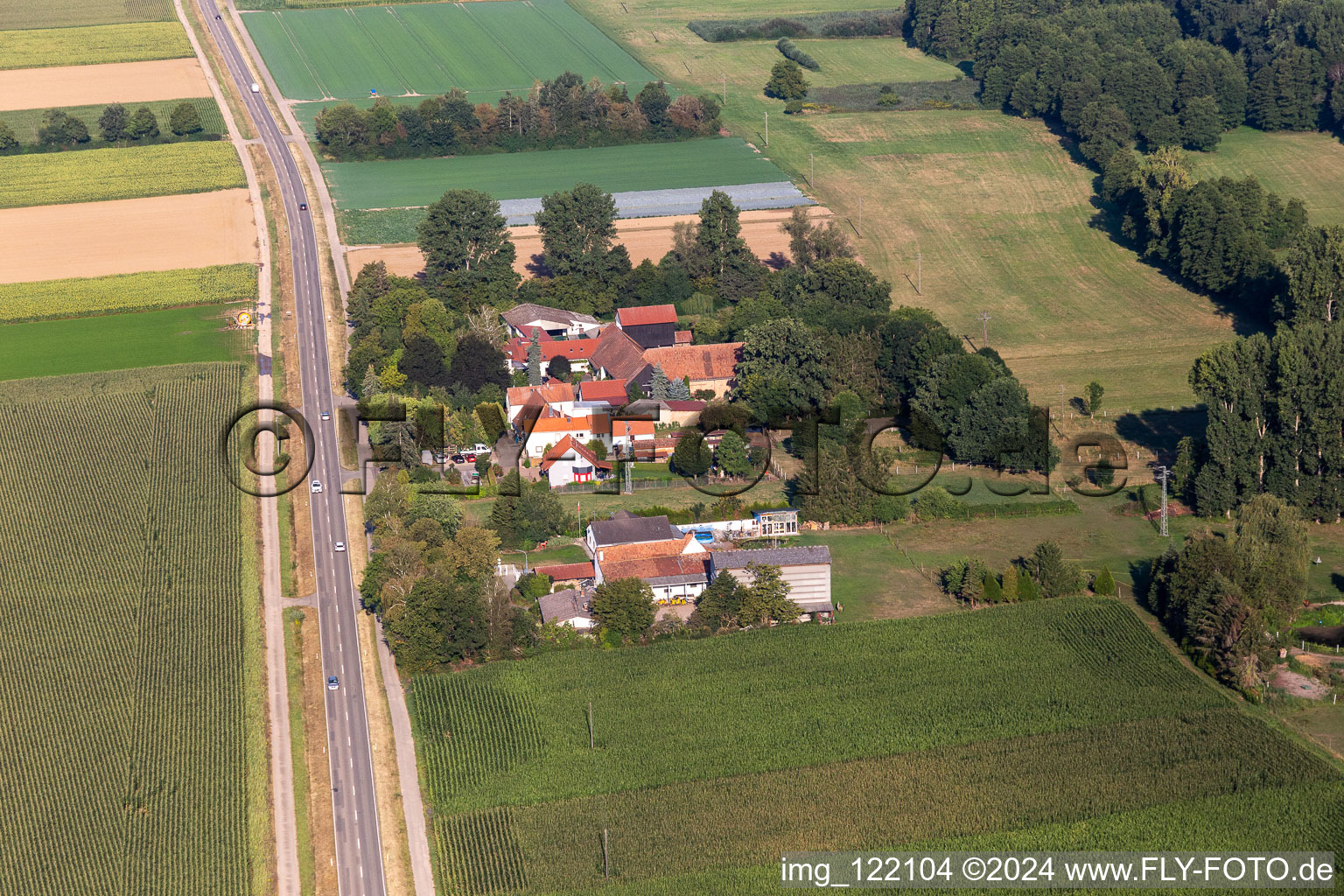 Quartier Minderslachen in Kandel dans le département Rhénanie-Palatinat, Allemagne hors des airs