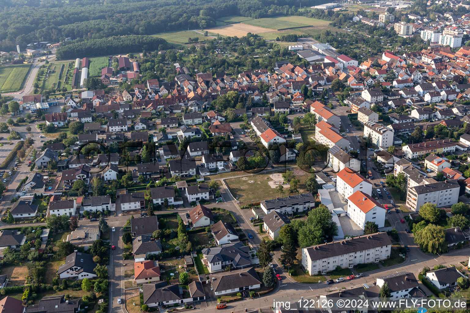 Vue aérienne de District médical à Kandel dans le département Rhénanie-Palatinat, Allemagne