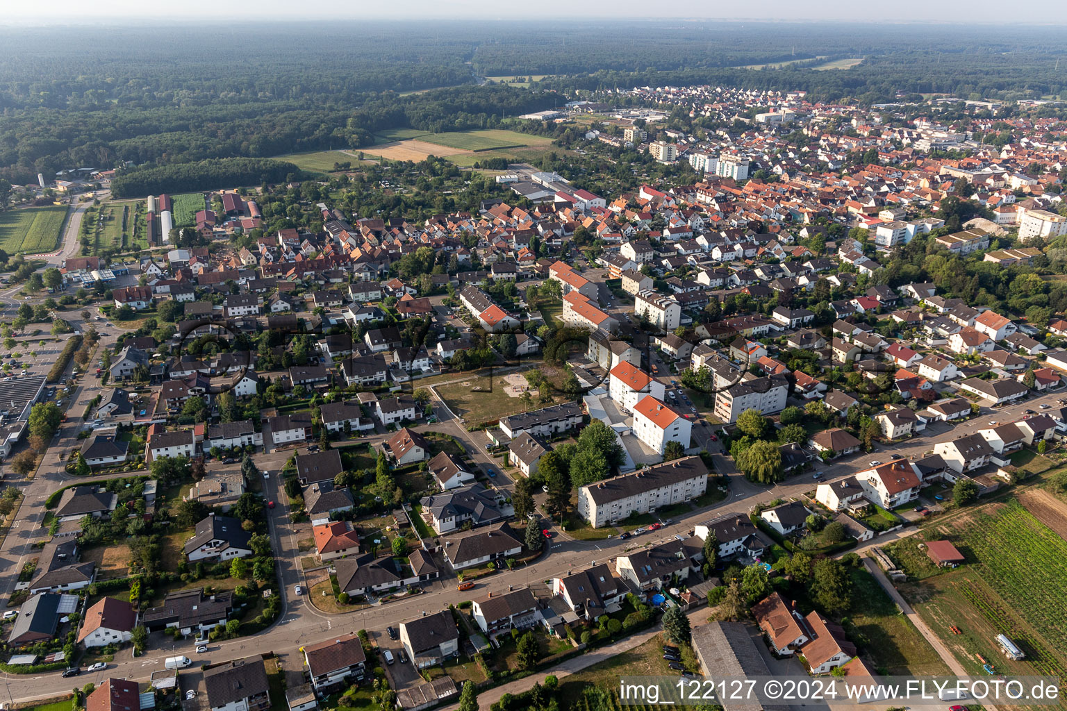 Vue aérienne de District médical à Kandel dans le département Rhénanie-Palatinat, Allemagne