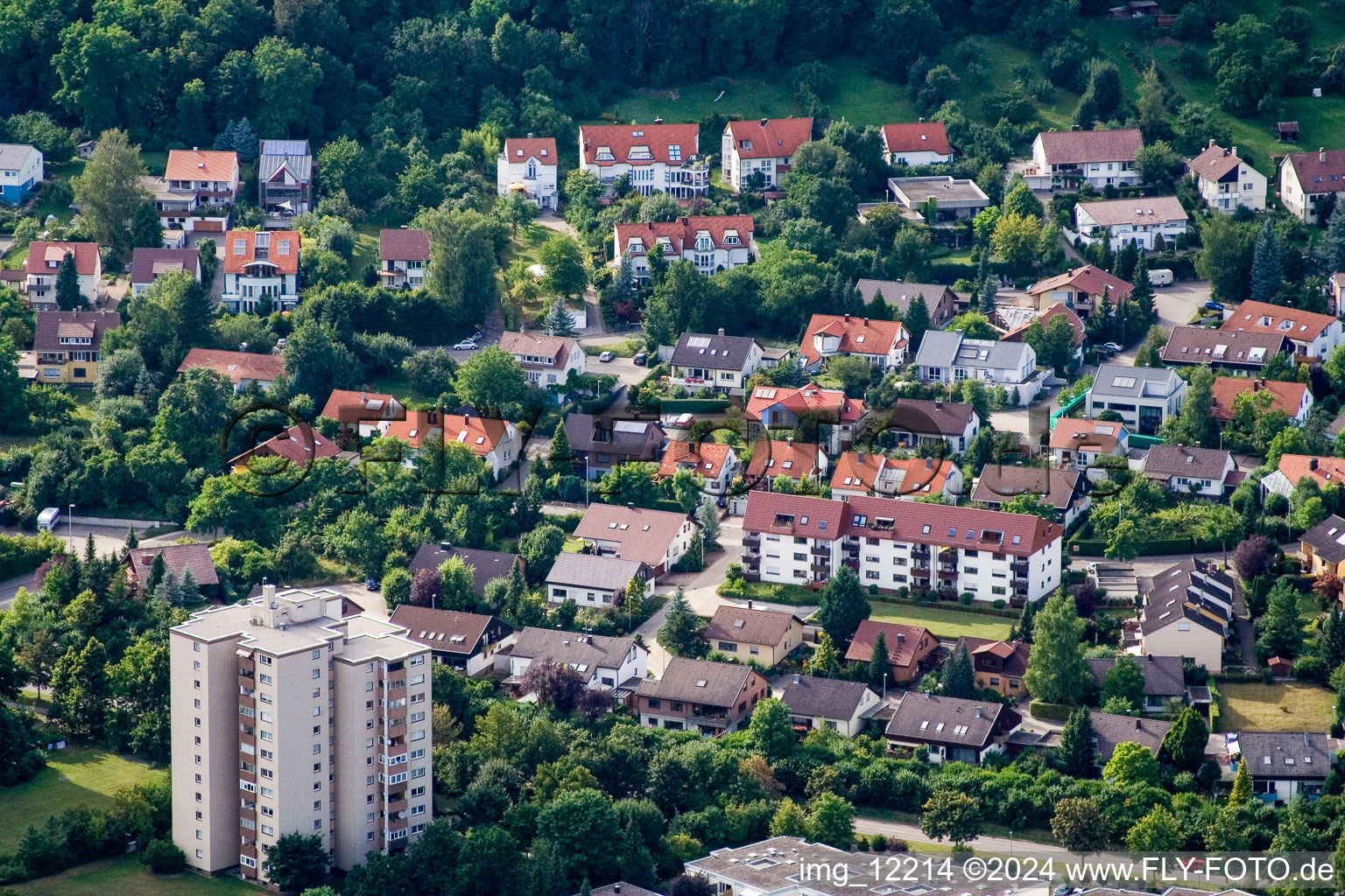 Vue aérienne de Sud à Herrenberg dans le département Bade-Wurtemberg, Allemagne