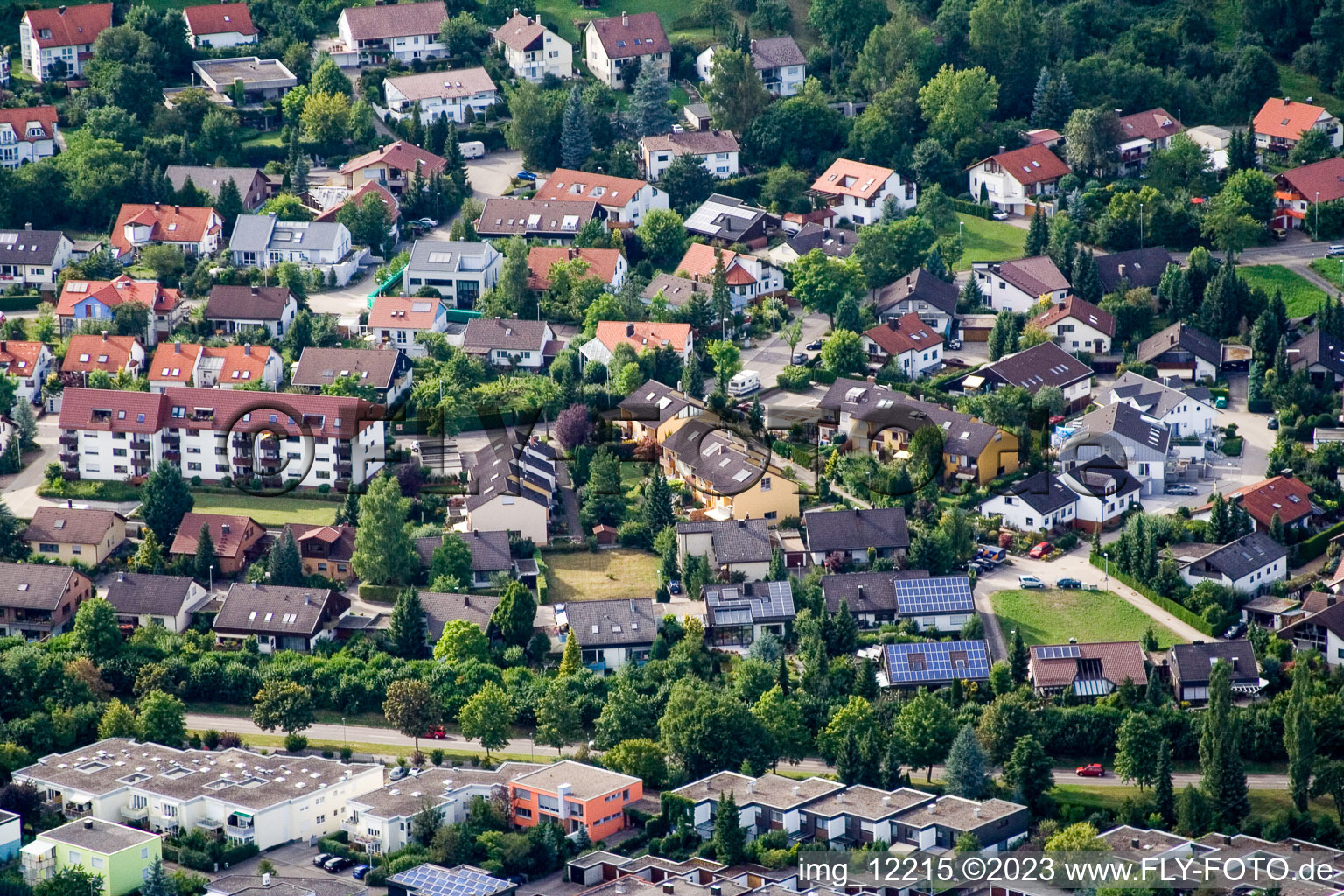 Vue aérienne de Sud à Herrenberg dans le département Bade-Wurtemberg, Allemagne
