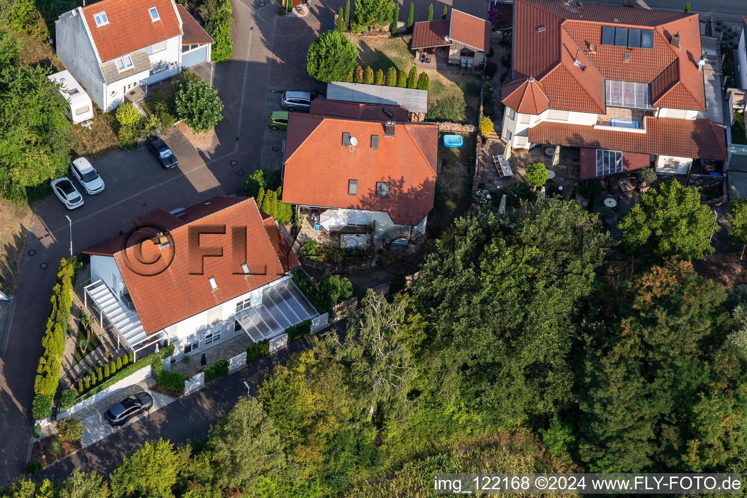 Enregistrement par drone de Quartier Hardtwald in Neupotz dans le département Rhénanie-Palatinat, Allemagne