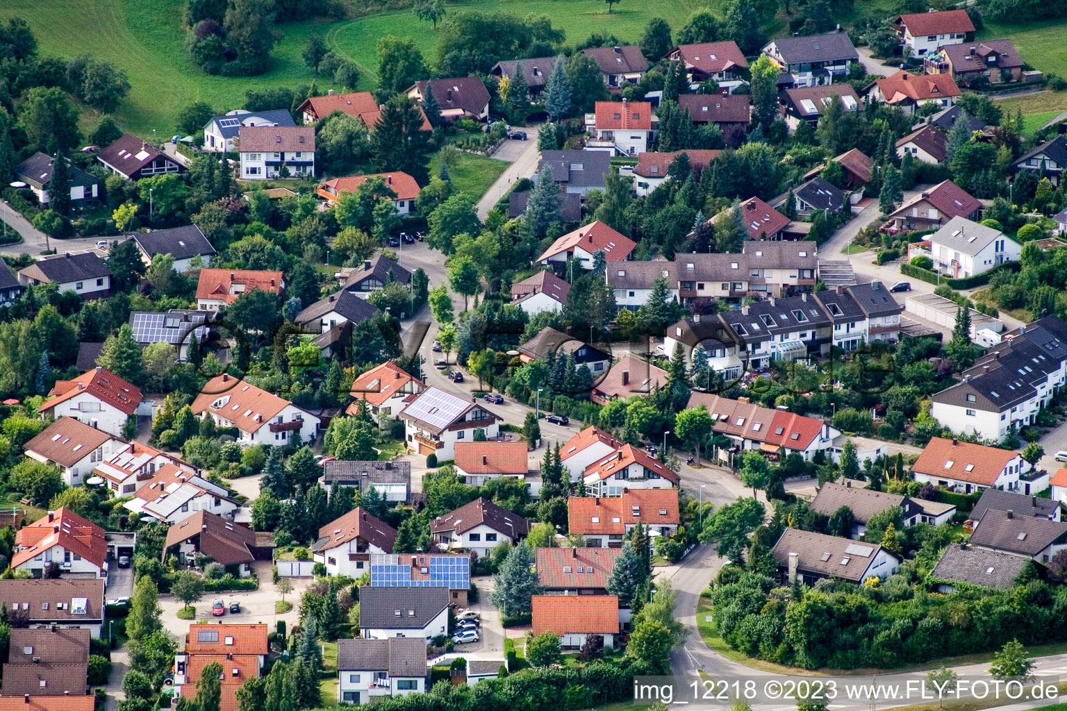 Photographie aérienne de Ehbühl, Kirchhalde à Herrenberg dans le département Bade-Wurtemberg, Allemagne