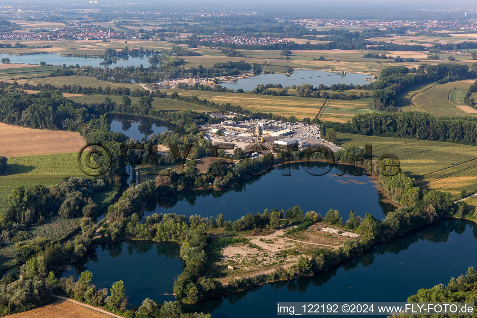 Vue aérienne de Béton de doigt à Kuhardt dans le département Rhénanie-Palatinat, Allemagne