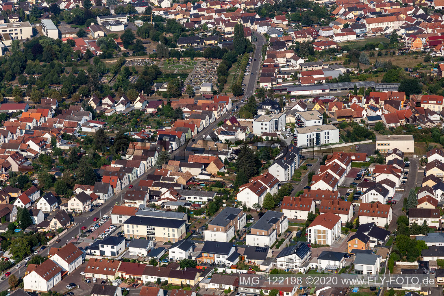Rülzheim dans le département Rhénanie-Palatinat, Allemagne d'en haut