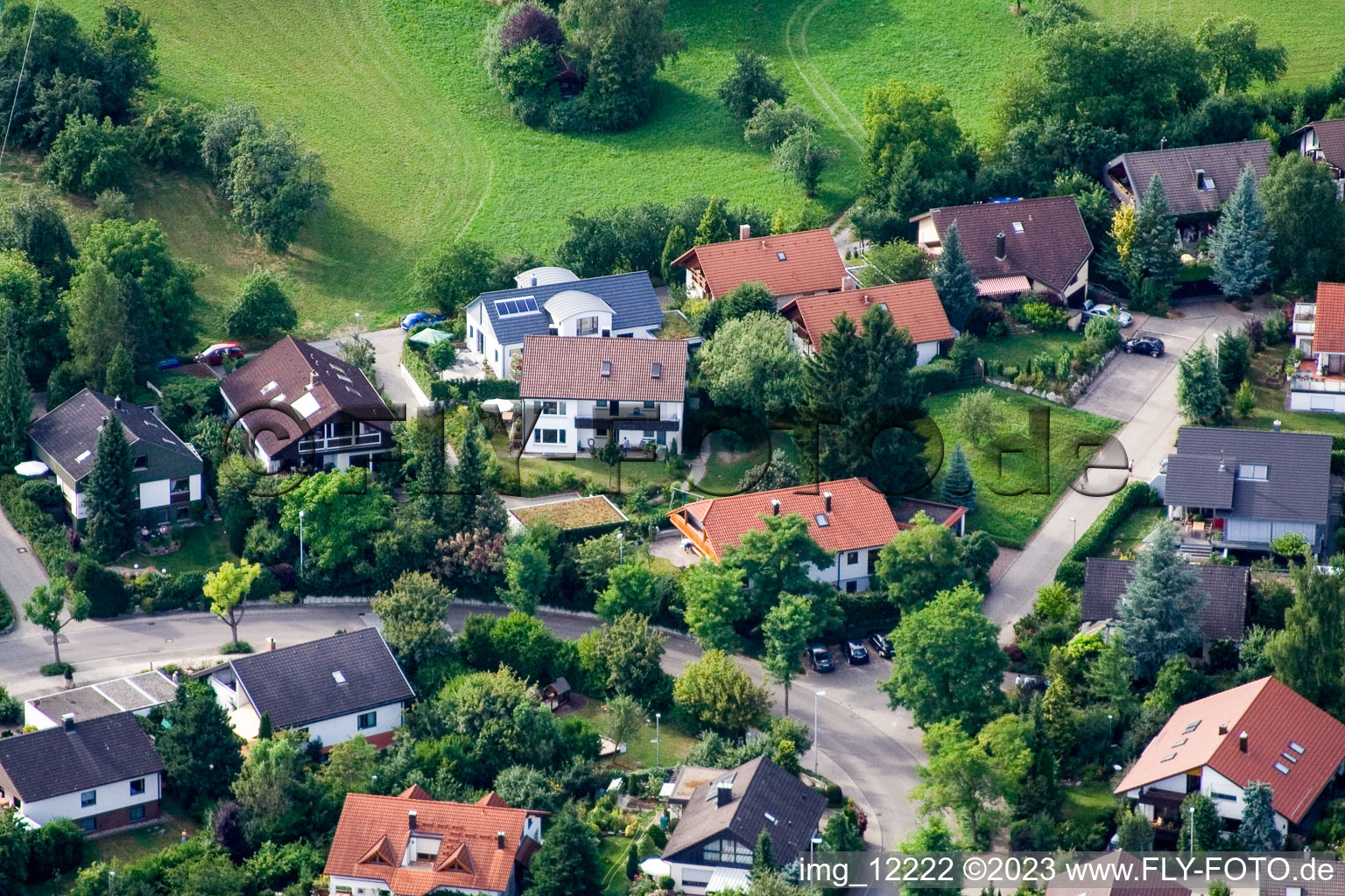 Ehbühl, Kirchhalde à Herrenberg dans le département Bade-Wurtemberg, Allemagne hors des airs