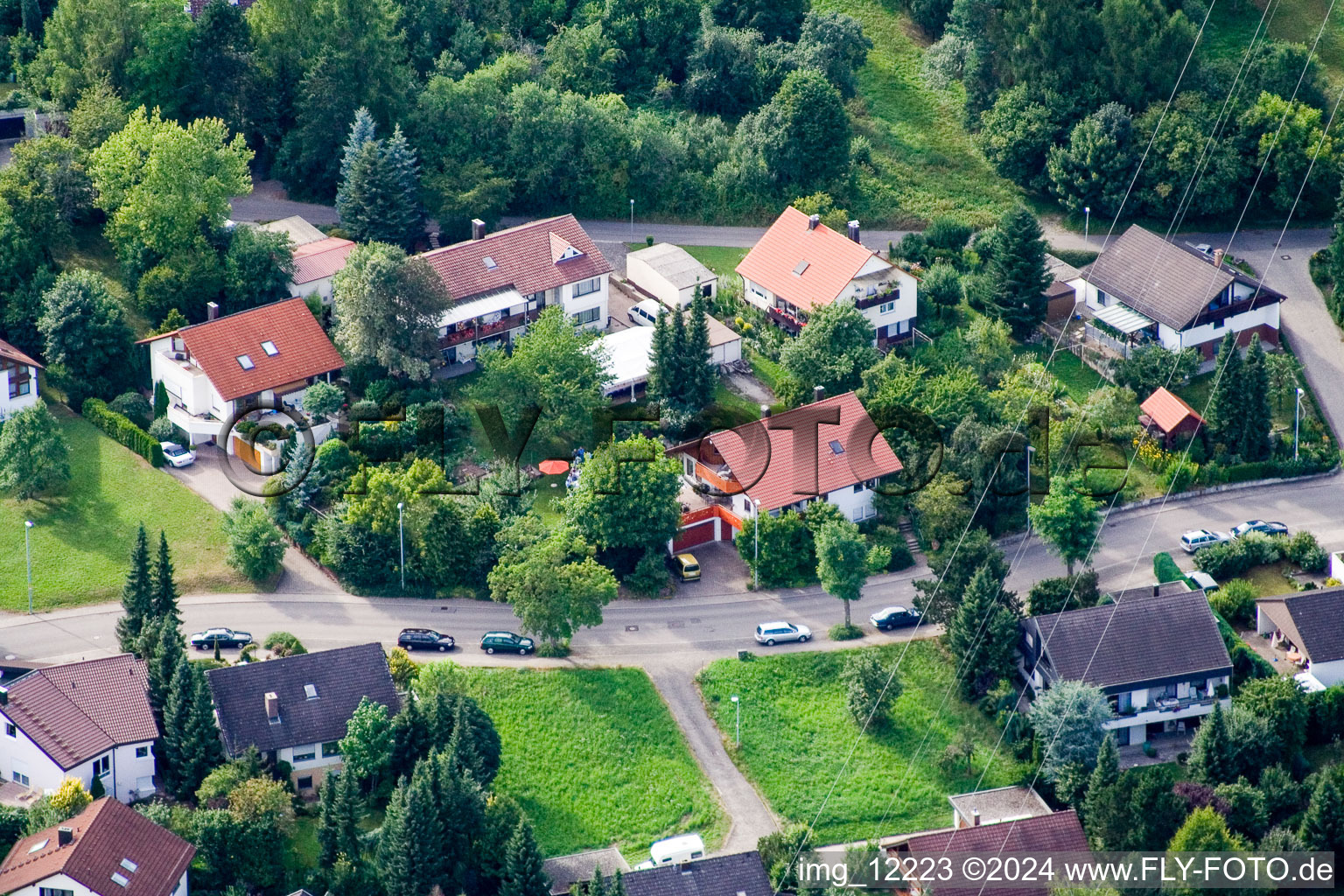 Ehbühl, Kirchhalde à Herrenberg dans le département Bade-Wurtemberg, Allemagne vue d'en haut