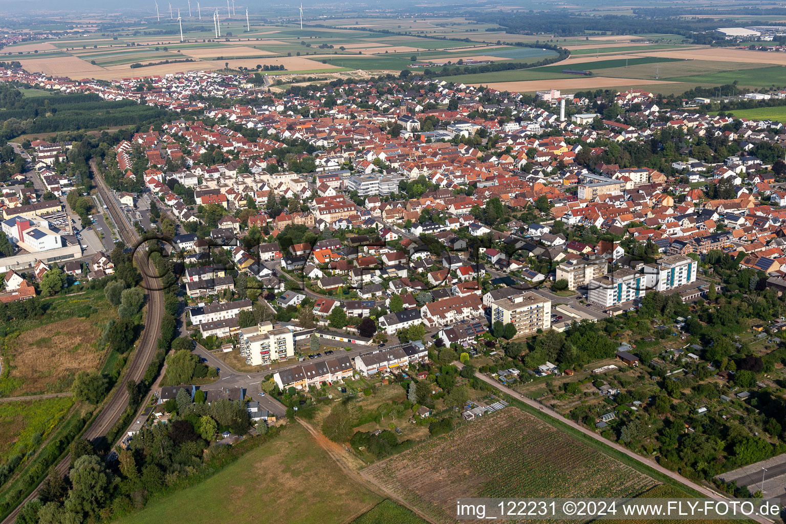 Kandel dans le département Rhénanie-Palatinat, Allemagne d'en haut