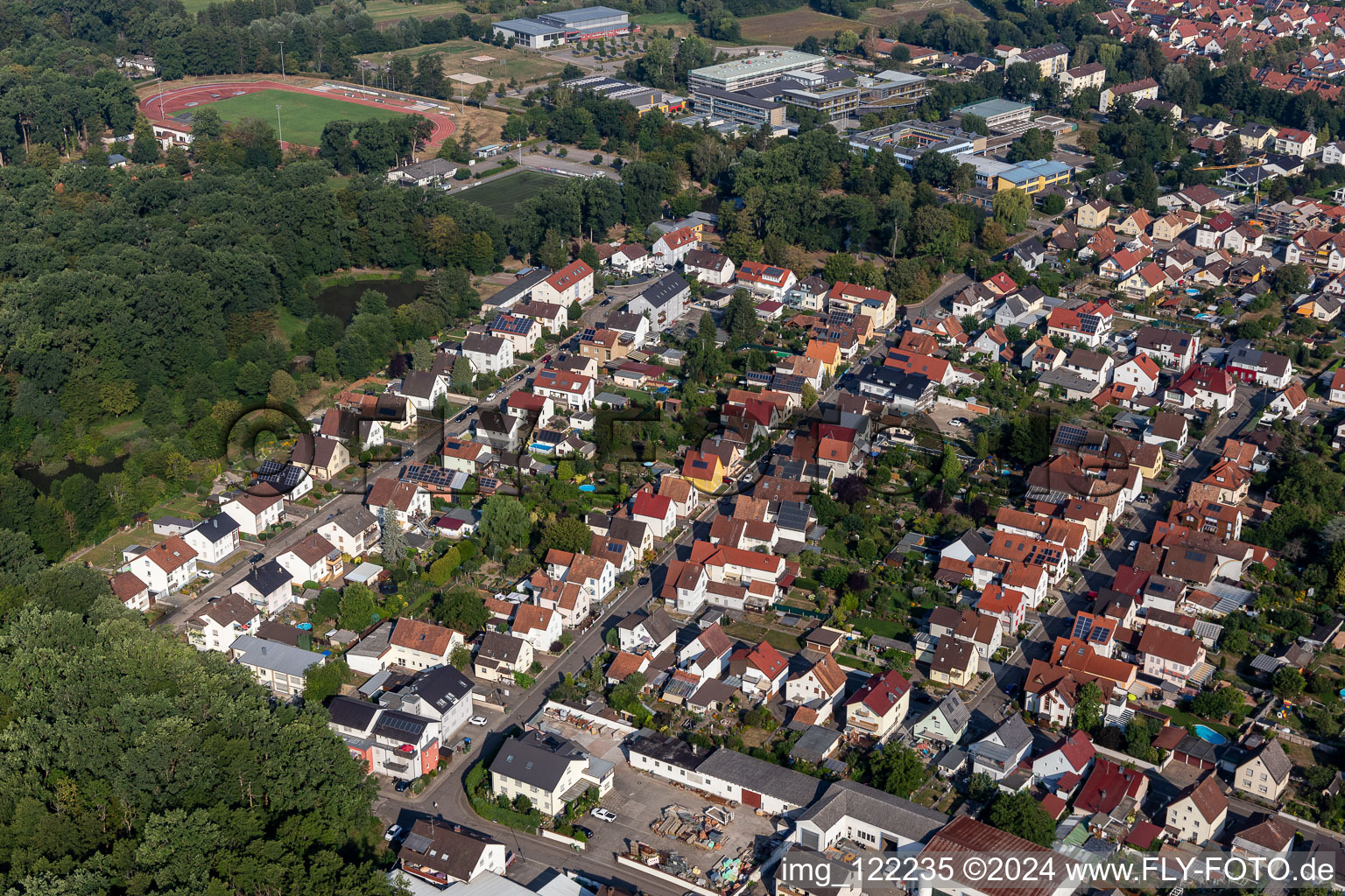 Kandel dans le département Rhénanie-Palatinat, Allemagne hors des airs