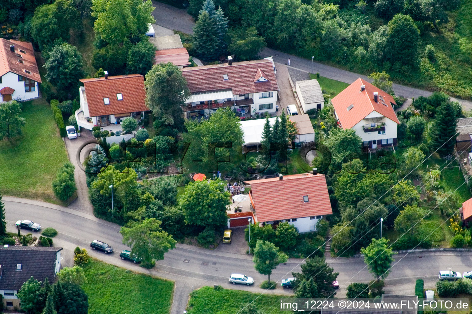 Ehbühl, Kirchhalde à Herrenberg dans le département Bade-Wurtemberg, Allemagne depuis l'avion