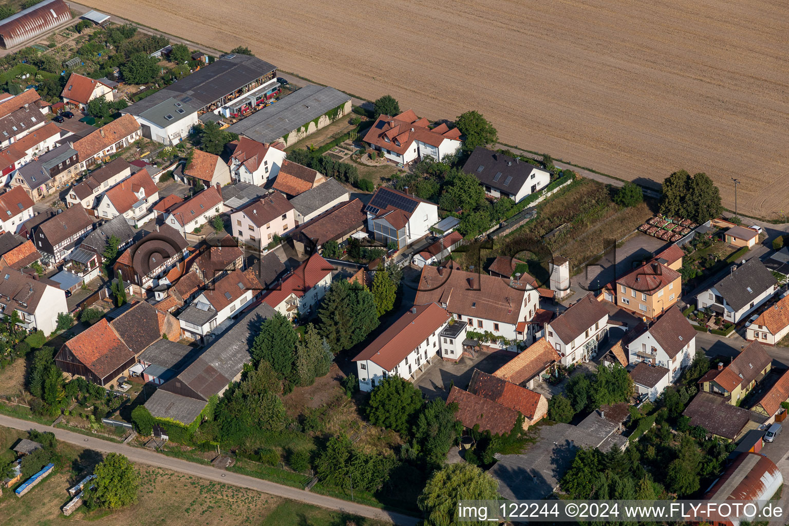 Vue oblique de Sarrestr à Kandel dans le département Rhénanie-Palatinat, Allemagne