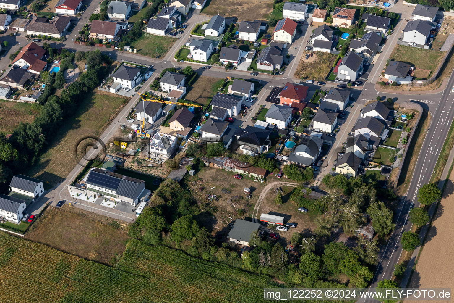 Image drone de Minfeld dans le département Rhénanie-Palatinat, Allemagne