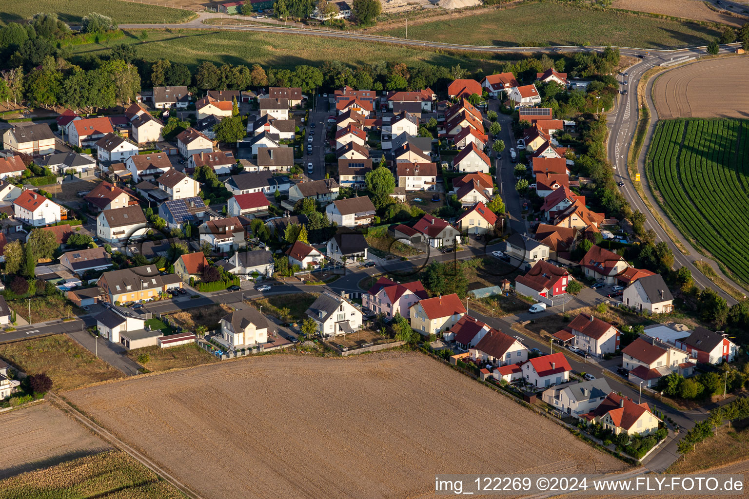 Quartier Hardtwald in Neupotz dans le département Rhénanie-Palatinat, Allemagne d'un drone