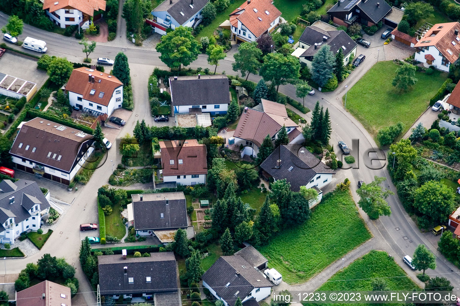 Ehbühl, Kirchhalde à Herrenberg dans le département Bade-Wurtemberg, Allemagne d'un drone
