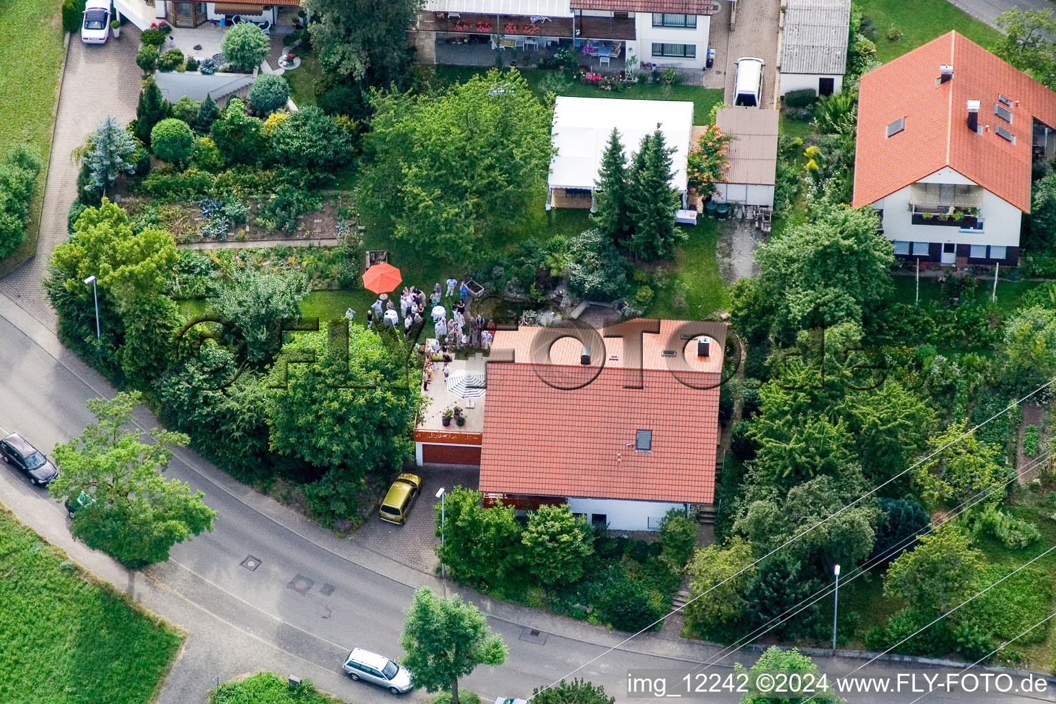 Vue aérienne de Ehbühl, Kirchhalde à Herrenberg dans le département Bade-Wurtemberg, Allemagne