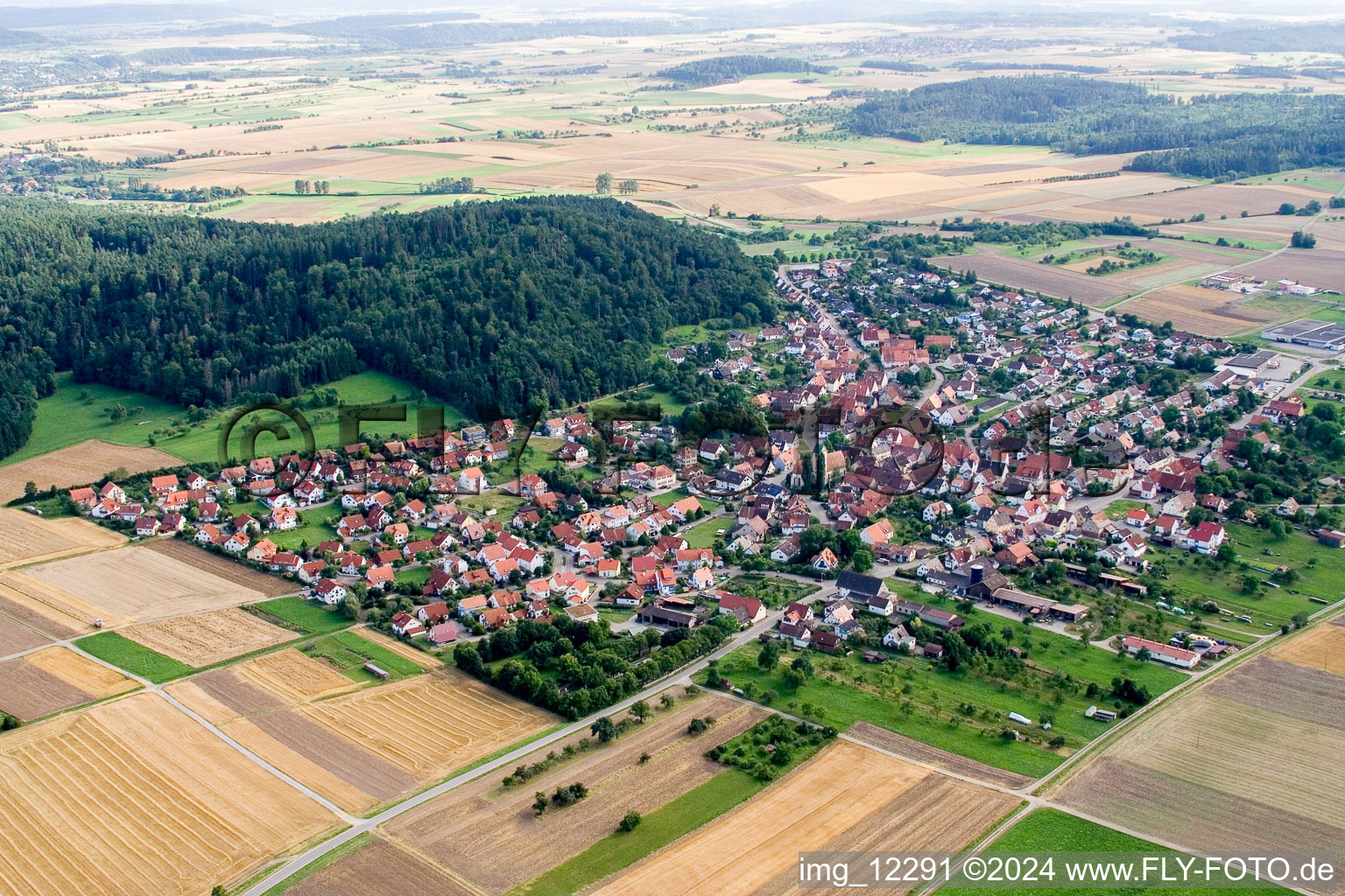 Vue aérienne de Quartier Oberndorf in Rottenburg am Neckar dans le département Bade-Wurtemberg, Allemagne