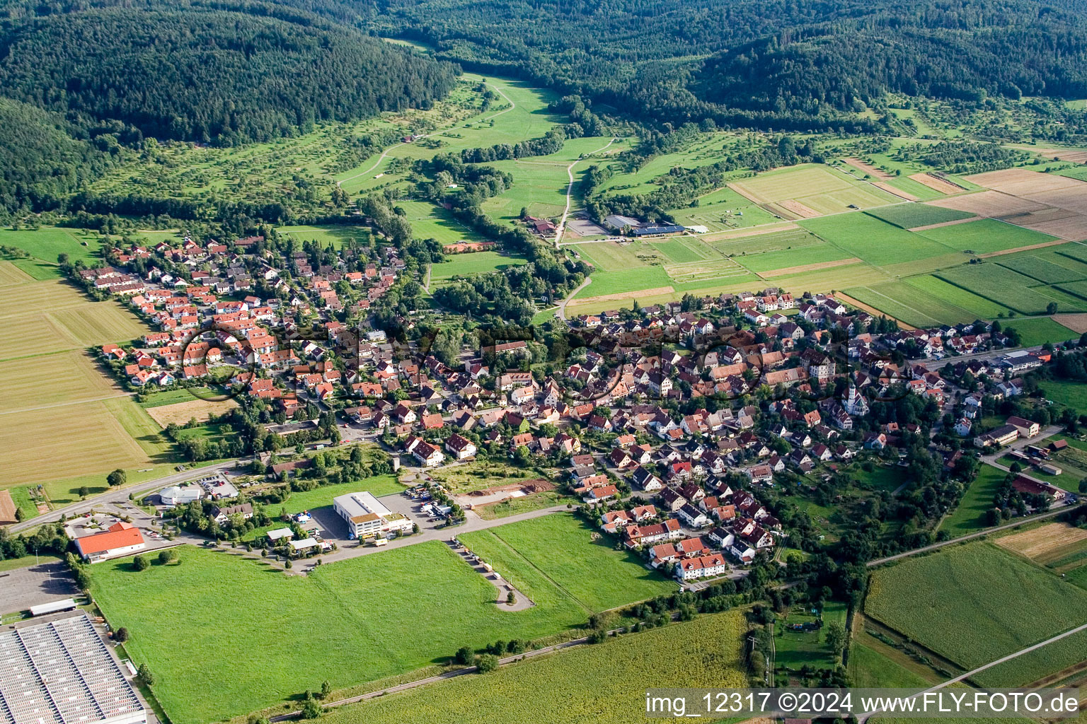 Quartier Bühl in Tübingen dans le département Bade-Wurtemberg, Allemagne vue d'en haut