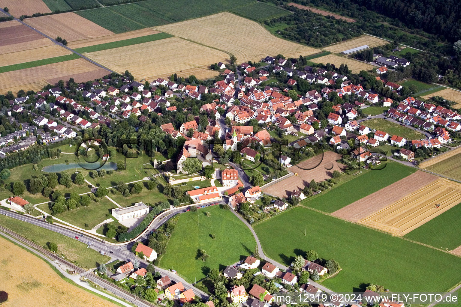 Photographie aérienne de À Tübingen à le quartier Kilchberg in Tübingen dans le département Bade-Wurtemberg, Allemagne