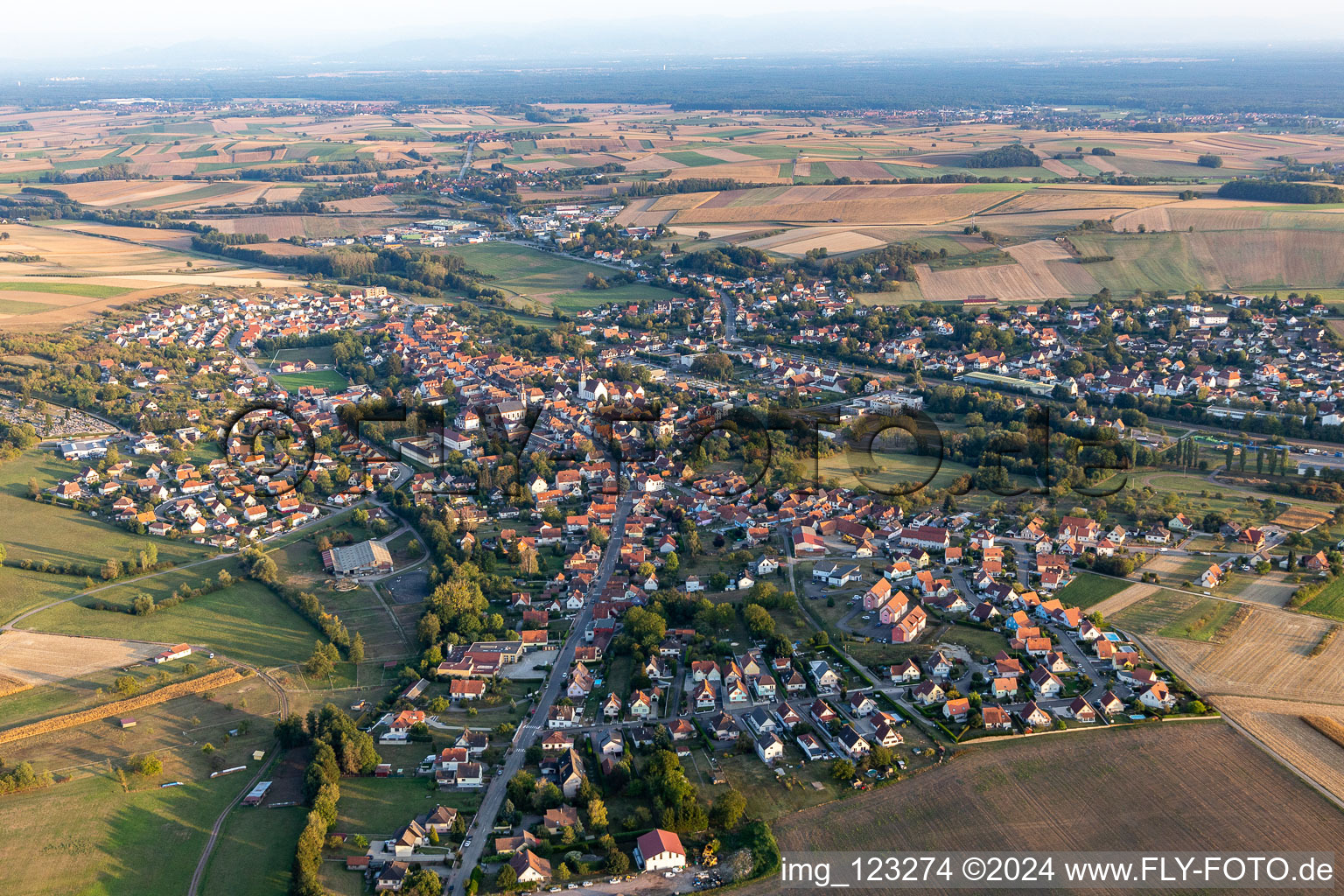 Soultz-sous-Forêts à Soultz-sous-Forêts dans le département Bas Rhin, France d'en haut