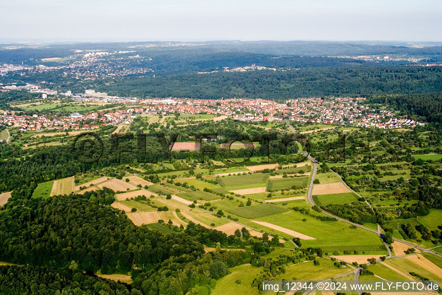 Photographie aérienne de Birkenfeld dans le département Bade-Wurtemberg, Allemagne