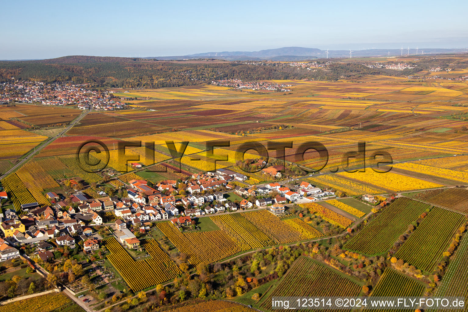 Vue oblique de Quartier Herxheim in Herxheim am Berg dans le département Rhénanie-Palatinat, Allemagne