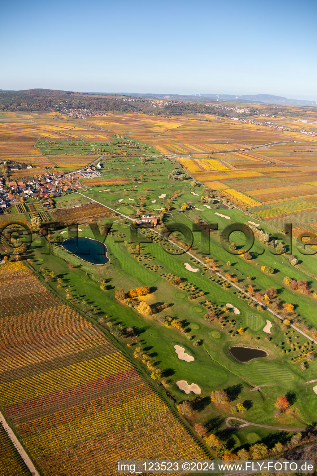 Photographie aérienne de Superficie du terrain de golf Golfgarten Deutsche Weinstraße - Dackenheim - GOLF absolu à Dackenheim dans le département Rhénanie-Palatinat, Allemagne