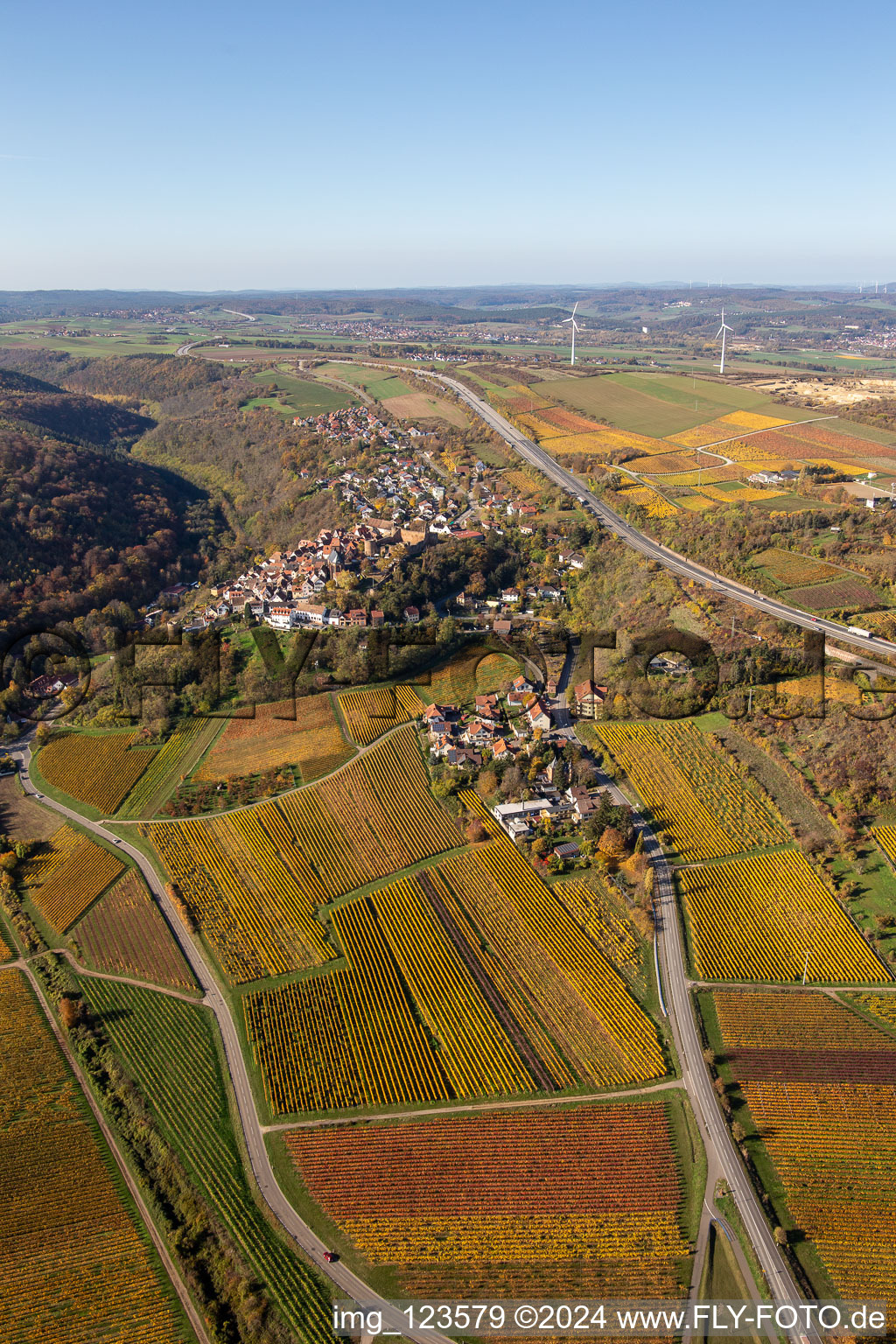 Image drone de Neuleiningen dans le département Rhénanie-Palatinat, Allemagne