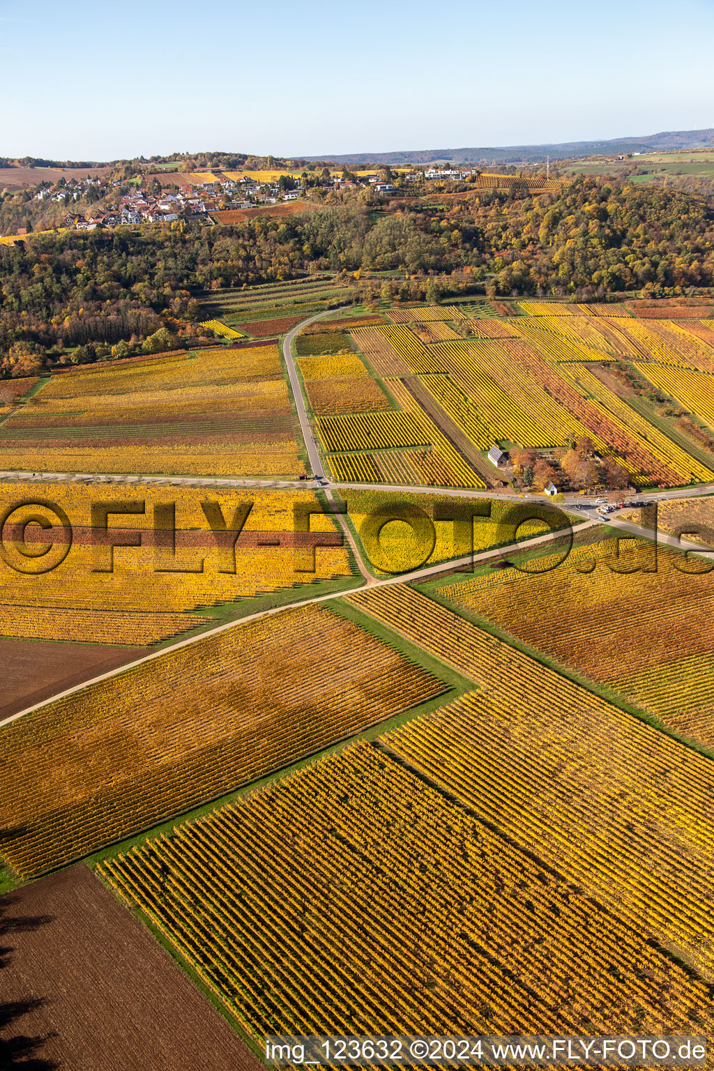 Vue oblique de Battenberg dans le département Rhénanie-Palatinat, Allemagne