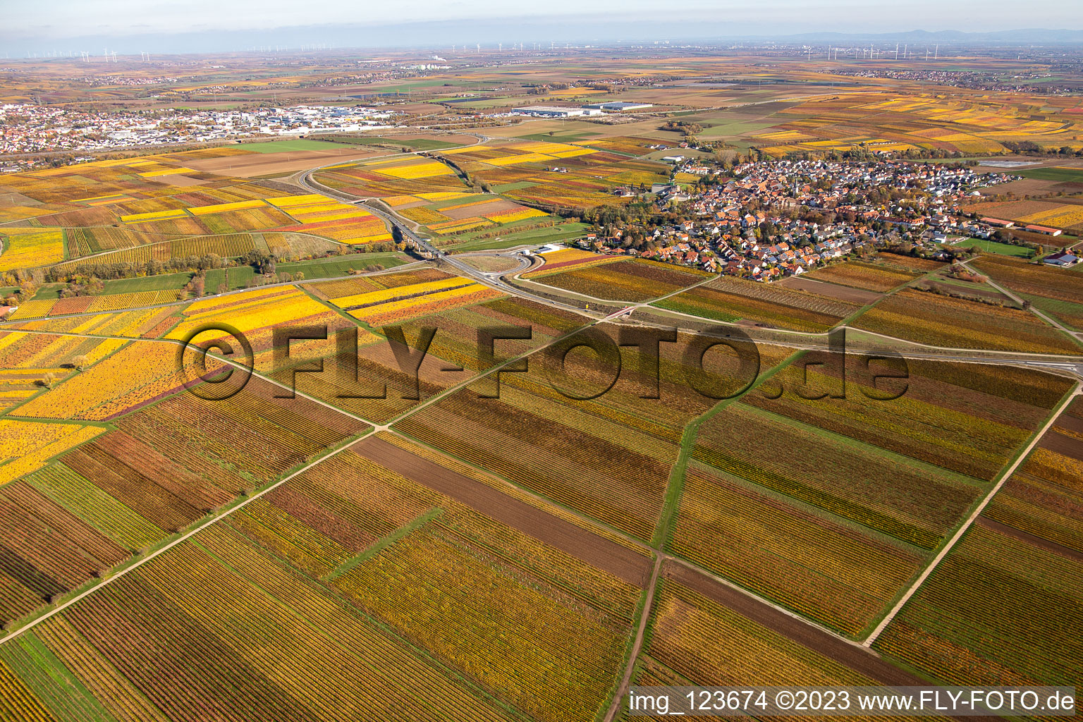 Image drone de Kirchheim an der Weinstraße dans le département Rhénanie-Palatinat, Allemagne