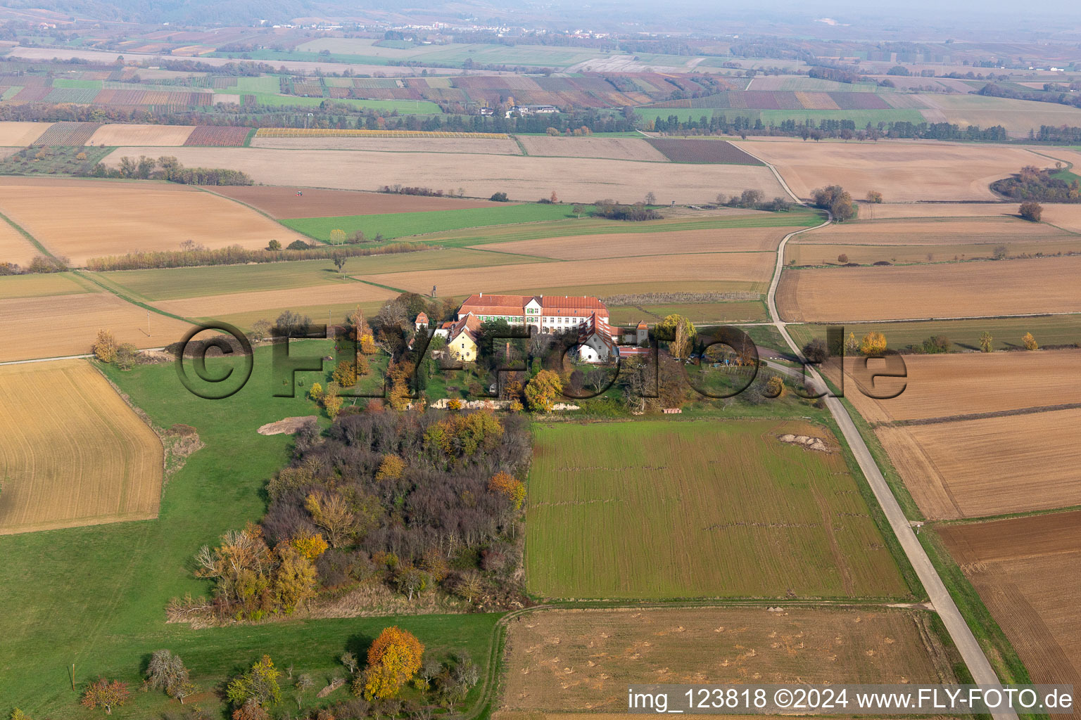 Vue aérienne de Atelier pour talents cachés à Schweighofen dans le département Rhénanie-Palatinat, Allemagne