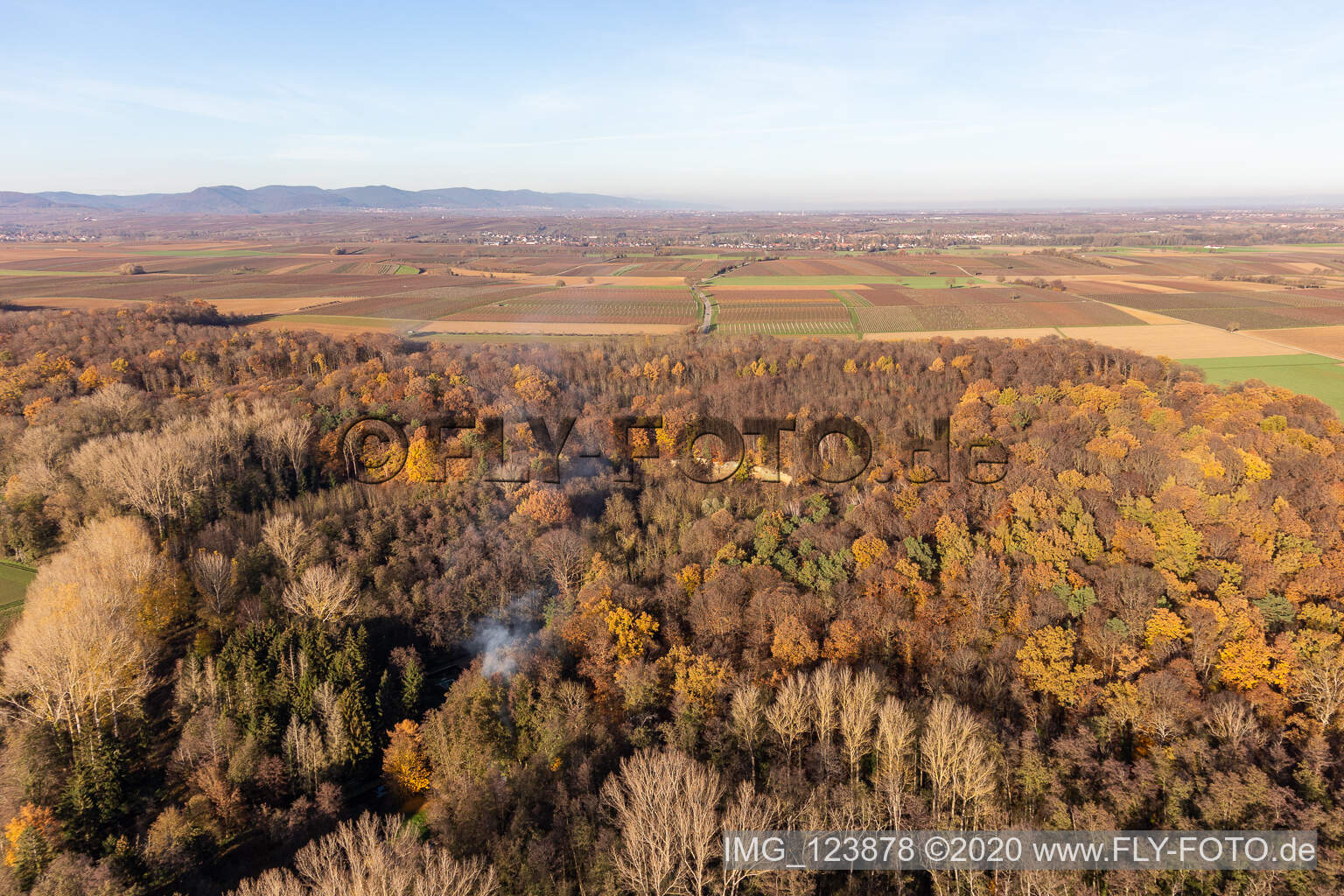 Vue aérienne de Billigheimer Bruch, Erlenbachtal entre Barbelroth, Hergersweiler et Winden à Barbelroth dans le département Rhénanie-Palatinat, Allemagne