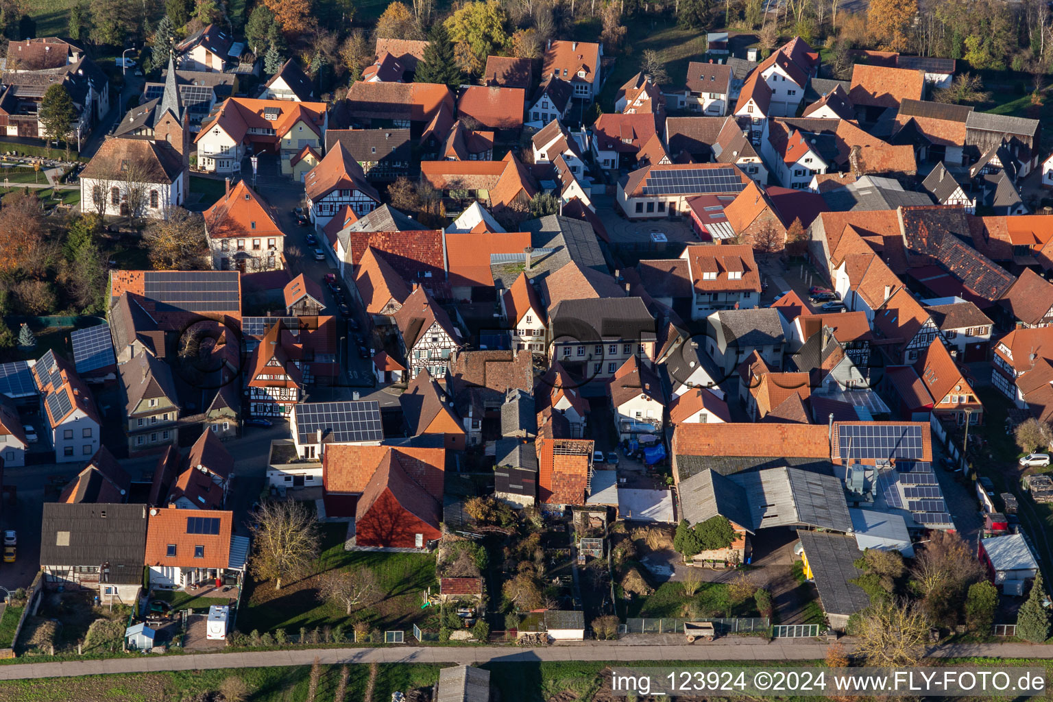 Winden dans le département Rhénanie-Palatinat, Allemagne hors des airs