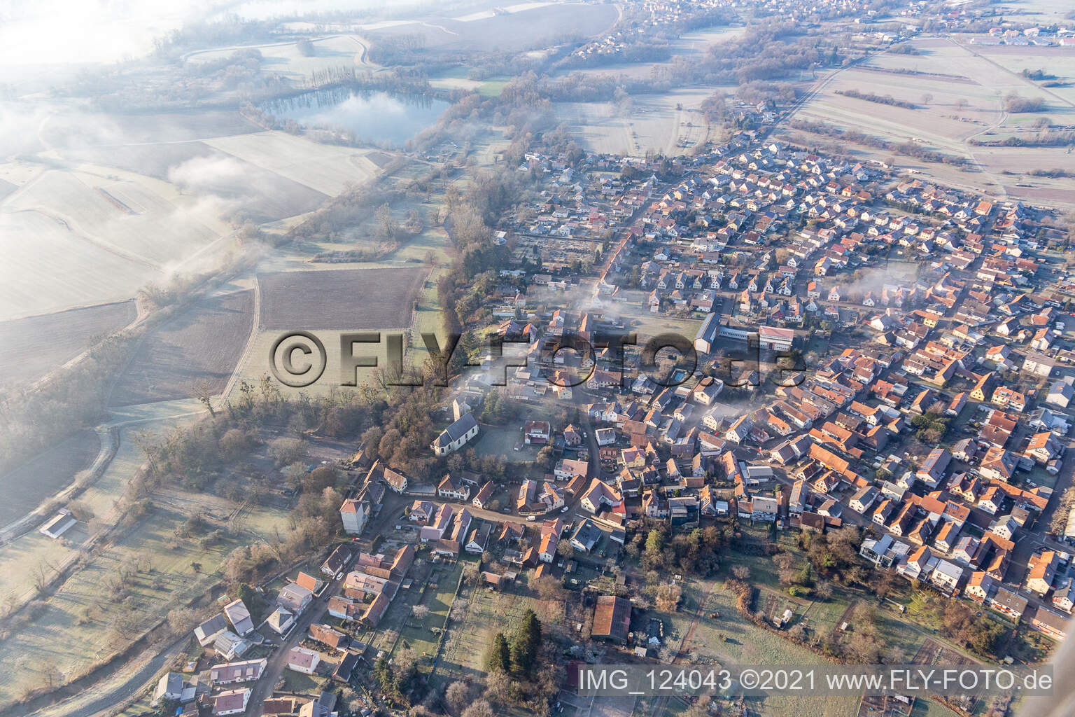 Enregistrement par drone de Berg dans le département Rhénanie-Palatinat, Allemagne