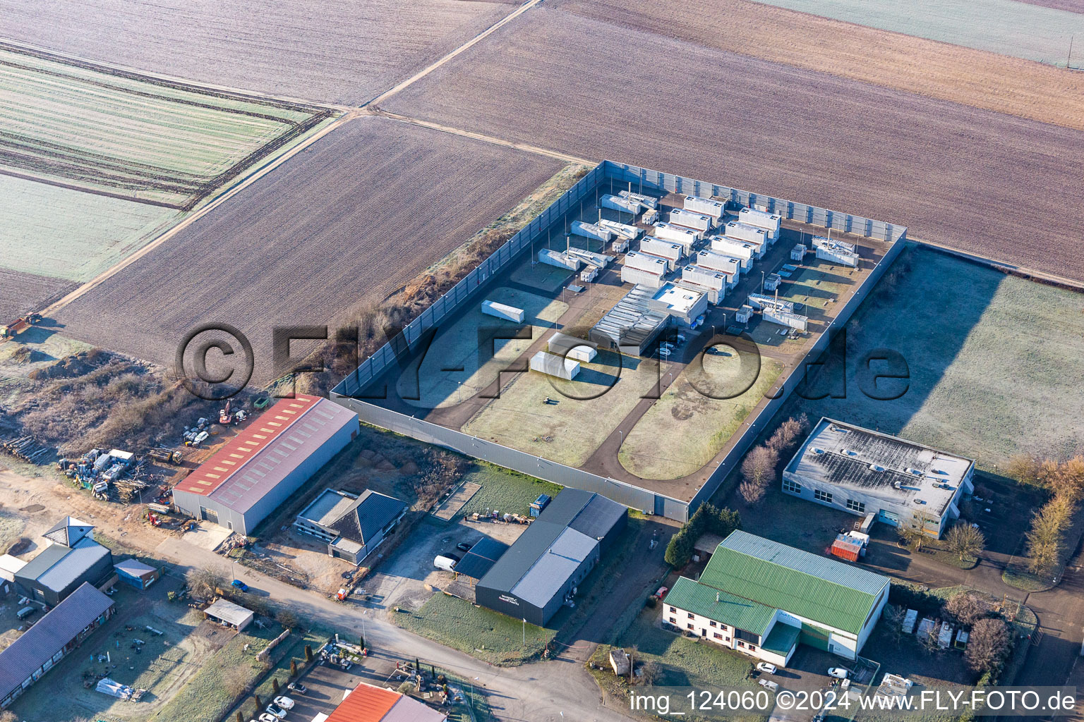 Niederlauterbach dans le département Bas Rhin, France d'en haut