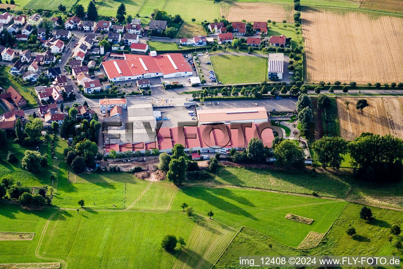 Vogelsitz GmbH, Kleinsteinbacherstrasse 44 à le quartier Stupferich in Karlsruhe dans le département Bade-Wurtemberg, Allemagne d'en haut