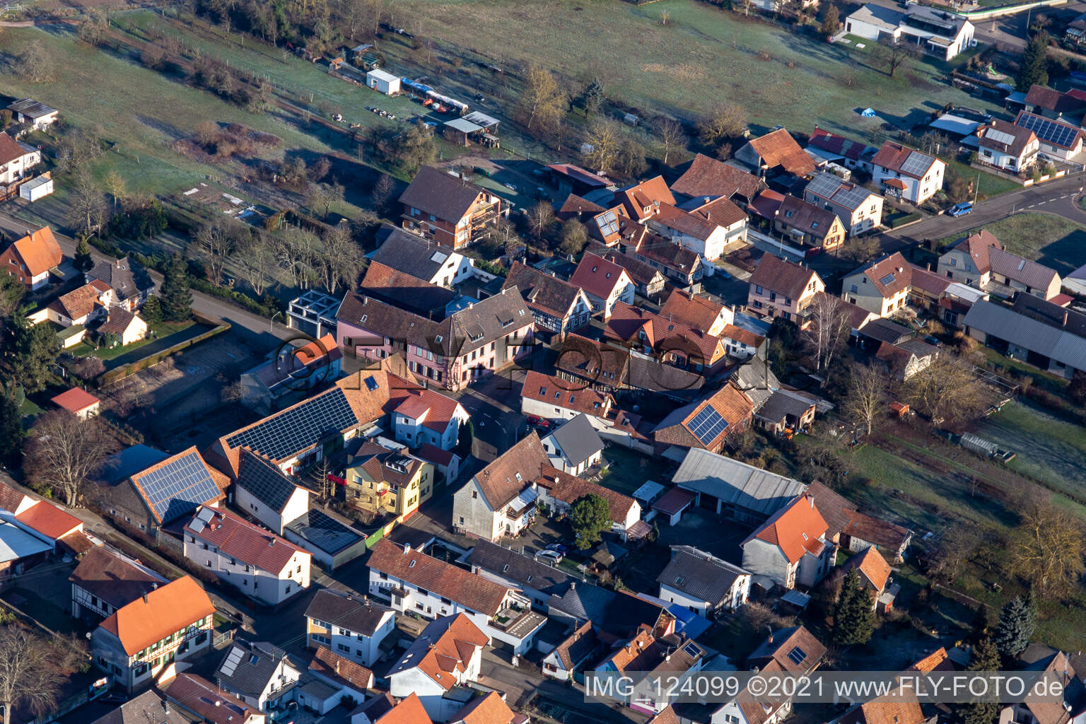 Vue aérienne de Allée des moutons à Kapsweyer dans le département Rhénanie-Palatinat, Allemagne