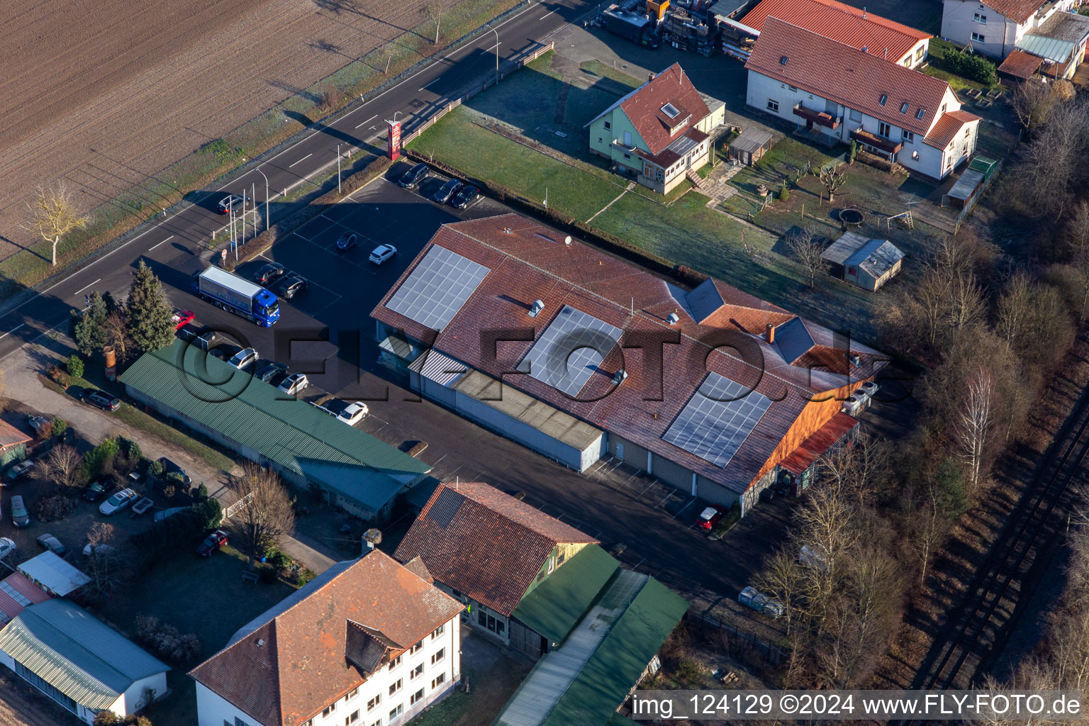 Photographie aérienne de Marché frais de Wasgau à Steinfeld dans le département Rhénanie-Palatinat, Allemagne