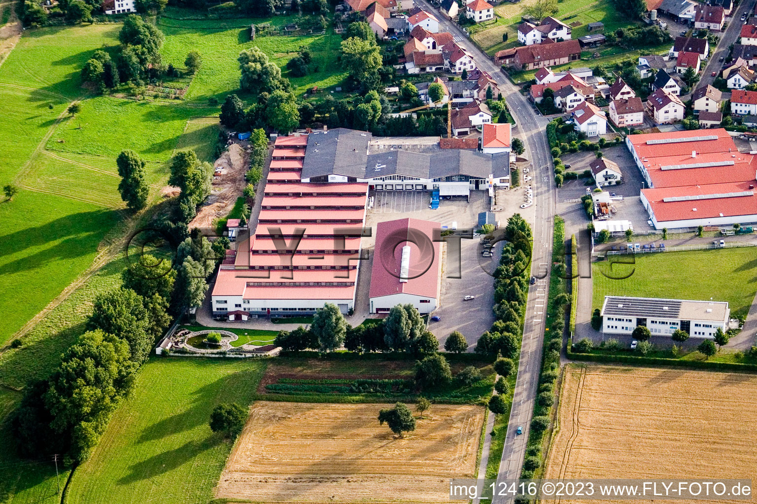 Image drone de Vogelsitz GmbH, Kleinsteinbacherstrasse 44 à le quartier Stupferich in Karlsruhe dans le département Bade-Wurtemberg, Allemagne