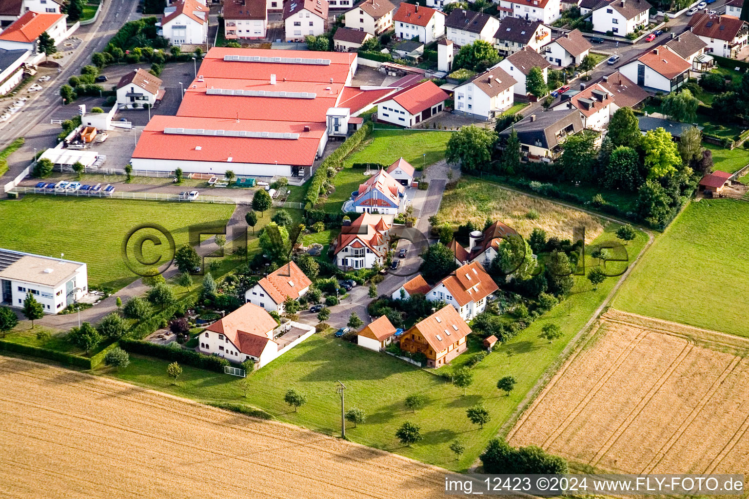 Photographie aérienne de Quartier Stupferich in Karlsruhe dans le département Bade-Wurtemberg, Allemagne