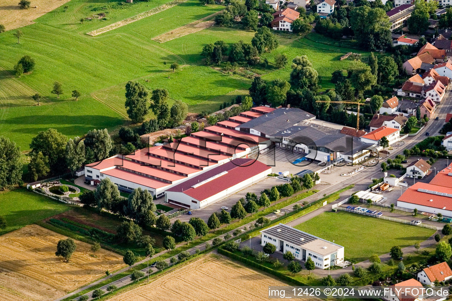 Vue aérienne de Vogelsitz GmbH, Kleinsteinbacherstrasse 44 à le quartier Stupferich in Karlsruhe dans le département Bade-Wurtemberg, Allemagne