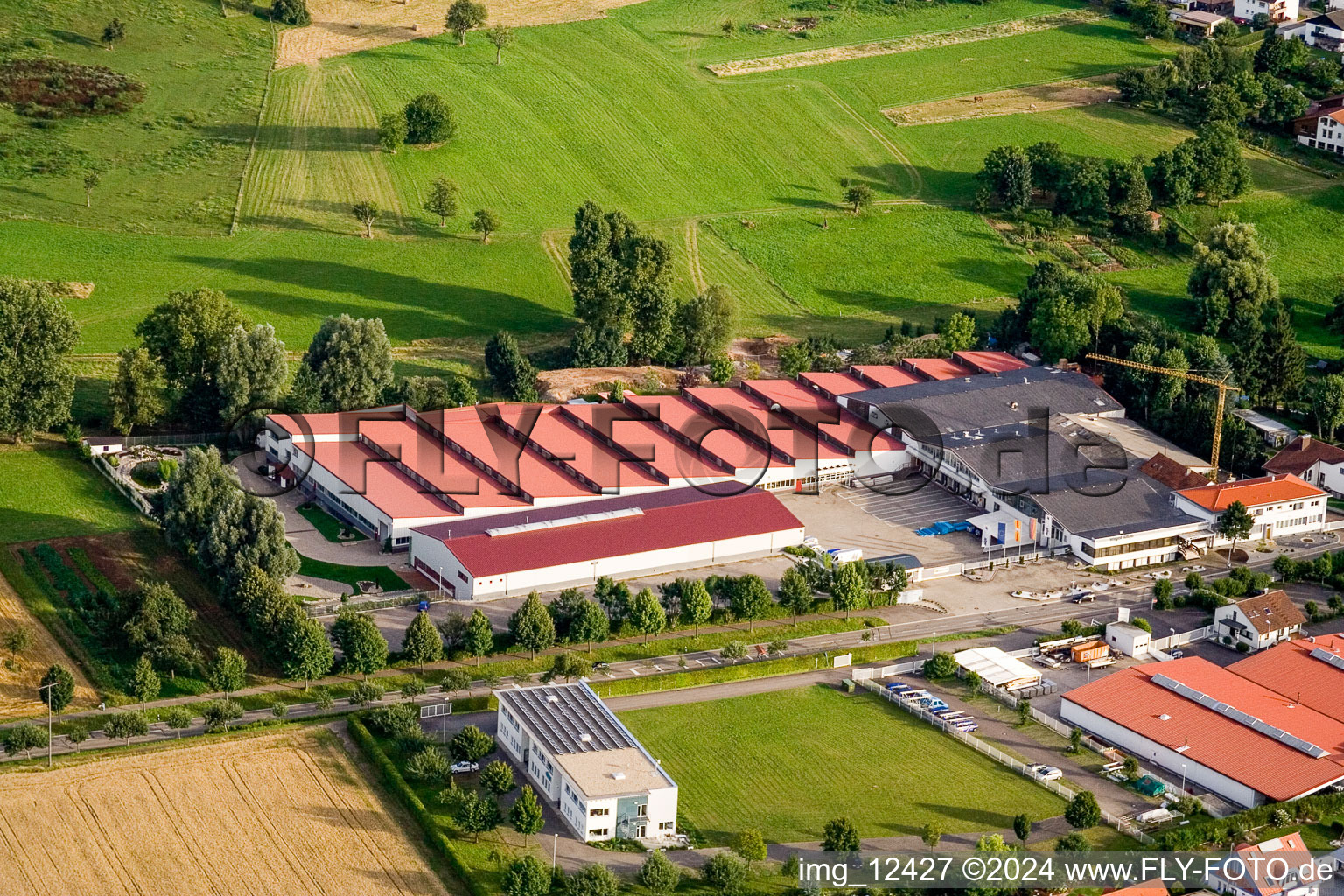 Photographie aérienne de Vogelsitz GmbH, Kleinsteinbacherstrasse 44 à le quartier Stupferich in Karlsruhe dans le département Bade-Wurtemberg, Allemagne