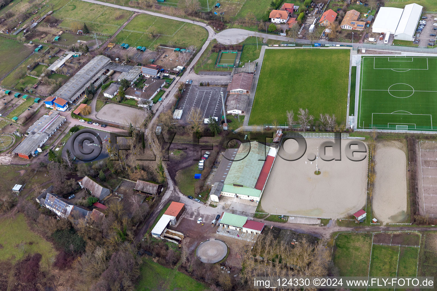 Photographie aérienne de Club d'équitation et de conduite eV à le quartier Billigheim in Billigheim-Ingenheim dans le département Rhénanie-Palatinat, Allemagne